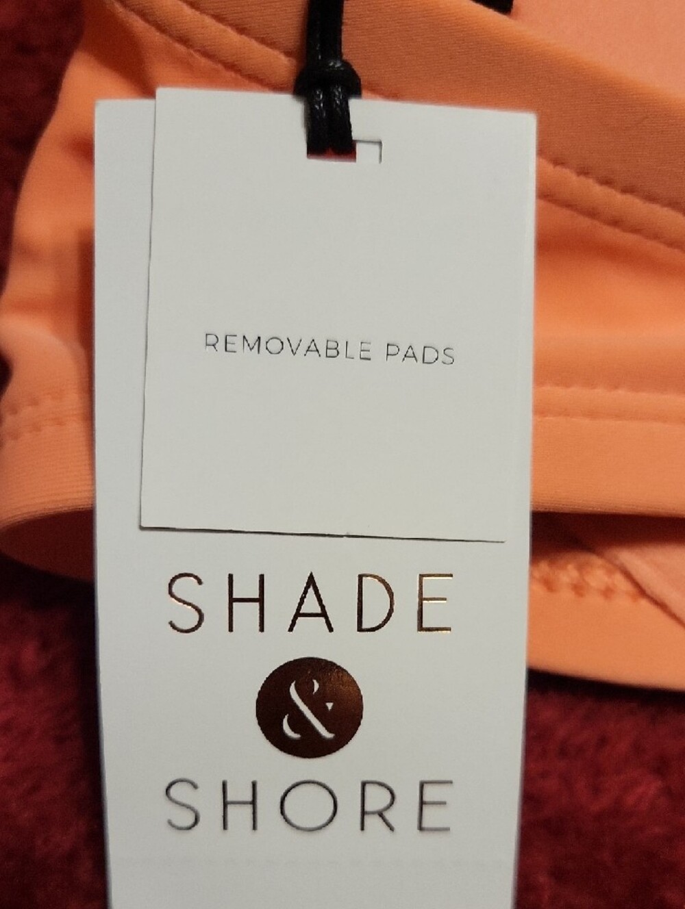 Shade & Shore Peach Ruffle Bikini Top - Picture 3 of 6